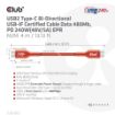 Obrázek Club3D kabel USB-C, Oboustranný USB-IF Certifikovaný data kabel, PD 240W(48V/5A) EPR M/M 4m