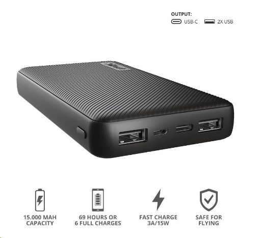 Obrázek TRUST powerbanka Primo Powerbank 15000 mAh ECO