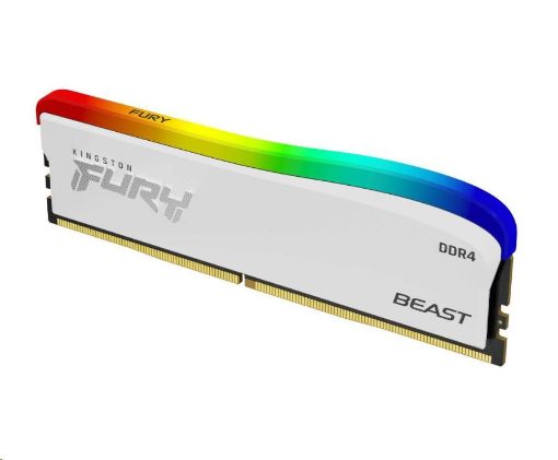 Obrázek KINGSTON DIMM DDR4 16GB 3200MT/s CL16 FURY Beast Bílá RGB SE