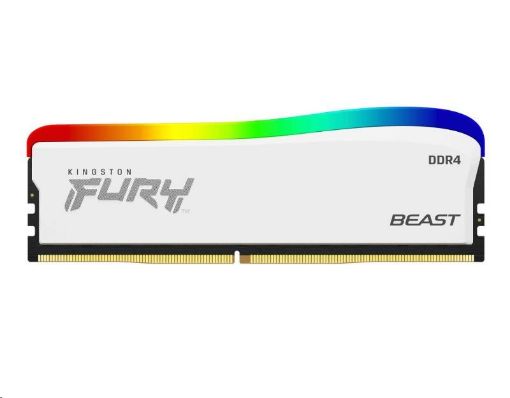 Obrázek KINGSTON DIMM DDR4 8GB 3600MT/s CL17 FURY Beast Bílá RGB SE