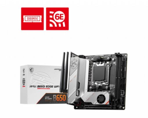 Obrázek MSI MB Sc AM5 MPG B650I EDGE WIFI, AMD B650, 2xDDR5, 1xHDMI, WI-FI, mini-ITX