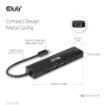 Obrázek Club3D hub USB-C, 6-in-1 Hub s HDMI 8K30Hz, 2xUSB Type-A, RJ45 a 2xUSB Type-C, Data a PD nabíjení 100W