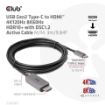 Obrázek Club3D kabel USB-C na HDMI, 4K120Hz 8K60Hz HDR10 s DSC1.2, Aktivní kabel, M/M, 3m