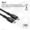 Obrázek Club3D kabel USB-C, Oboustranný USB-IF Certifikovaný data kabel, Data 480Mb,PD 240W(48V/5A) EPR M/M 2m