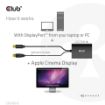 Obrázek Club3D adaptér Mini DP na Dual Link DVI, HDCP OFF version for Apple Cinema Displays Active Adapter