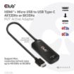 Obrázek Club3D Adaptér HDMI + Micro USB na USB-C 4K120Hz/8K30Hz, Active Adapter M/F