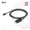 Obrázek Club3D kabel miniDP 1.4 na HDMI, 4K120Hz nebo 8K60Hz HDR10+, M/M, 1.8m