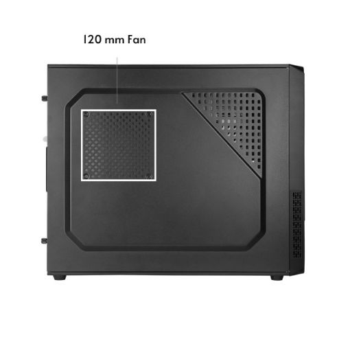 Obrázek CHIEFTEC skříň UC-03B-OP, mini-ITX, Black, bez zdroje