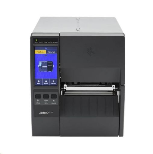 Obrázek Zebra ZT231, 12 dots/mm (300 dpi), cutter, display, EPL, ZPL, ZPLII, USB, USB Host, RS232, BT (BLE), Ethernet