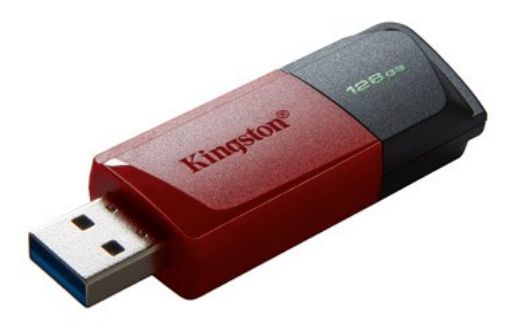 Obrázek Kingston Flash Disk 128GB USB3.2 Gen 1 DataTraveler Exodia M (Black + Red)