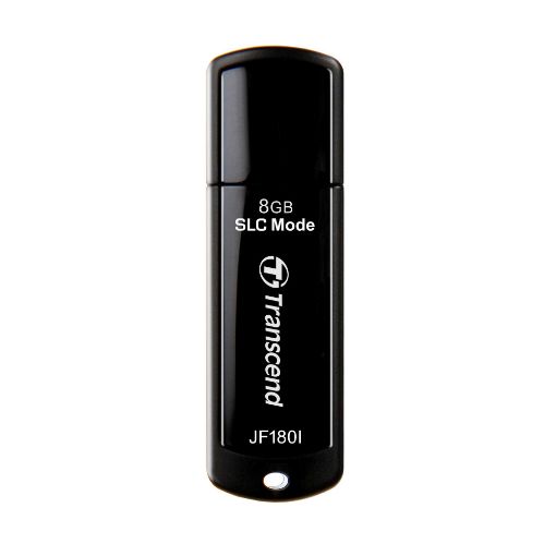 Obrázek TRANSCEND Flash Disk 8GB JetFlash JF180I, SLC, USB 3.0 (R:155/W:135 MB/s), wide-temp, černá