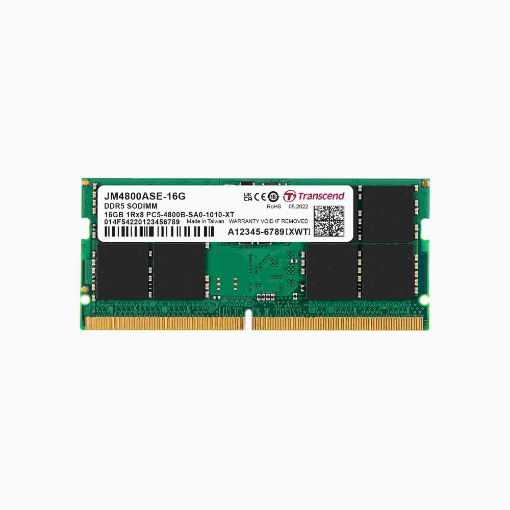 Obrázek TRANSCEND SODIMM DDR5 16GB 4800MHz JM 1Rx8 2Gx8 CL40 1.1V