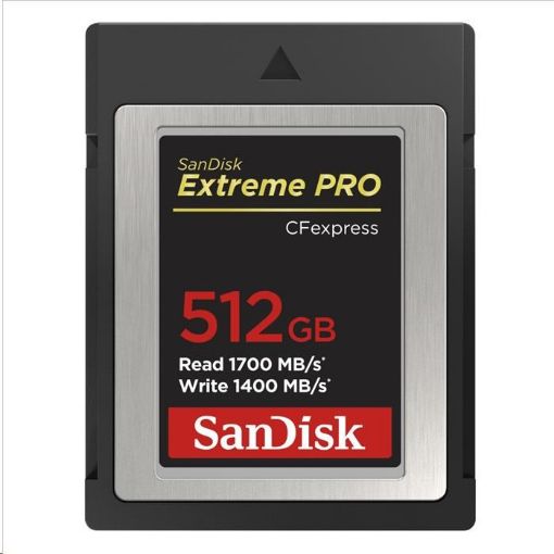 Obrázek SanDisk Extreme Pro CFexpress Card 512GB, Type B, 1700MB/s Read, 1200MB/s Write