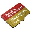 Obrázek SanDisk micro SDXC karta 128GB Extreme PLUS (200 MB/s Class 10, UHS-I U3 V30) + adaptér