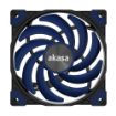 Obrázek AKASA ventilátor ALUCIA XS12 (Photic Blue Edition), 12cm fan