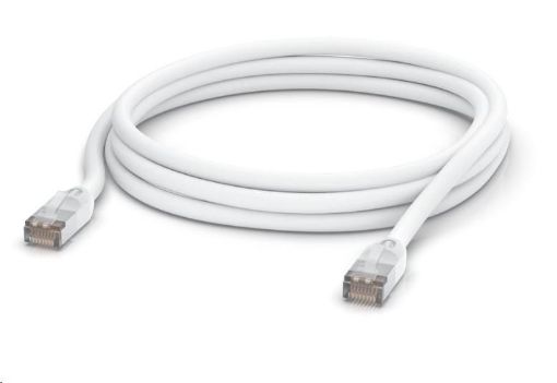 Obrázek UBNT UACC-Cable-Patch-Outdoor-3M-W, Outdoor UniFi Patch kabel, 3m, Cat5e, bílý