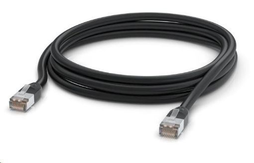 Obrázek UBNT UACC-Cable-Patch-Outdoor-3M-BK, Outdoor UniFi patch kabel, 3m, Cat5e, černý