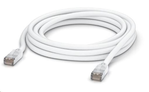 Obrázek UBNT UACC-Cable-Patch-Outdoor-5M-W, Outdoor UniFi Patch kabel, 5m, Cat5e, bílý