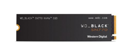 Obrázek WD BLACK SSD NVMe 500GB PCIe SN 770, Gen4 8 Gb/s, (R:5000, W:4000MB/s)