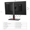 Obrázek LENOVO LCD P25i-30 - 24.5",IPS,matný,16:9,1920x1080,250cd,4ms/6ms,1300:1,USB,HDMI,,DP,VGA,VESA,Pivot