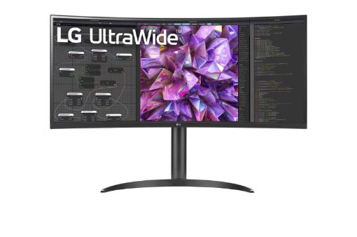 Obrázek LG MT IPS LED 34" 34WQ75C - IPS panel, sRGB 99%, HDR10, 3440x1440, 2xHDMI, DP, USB-C, USB 2.0, RJ45,zakriven, nast vyska