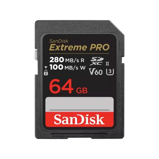 Obrázek SanDisk SDXC karta 64GB Extreme PRO (280 MB/s Class 10, UHS-II V60)