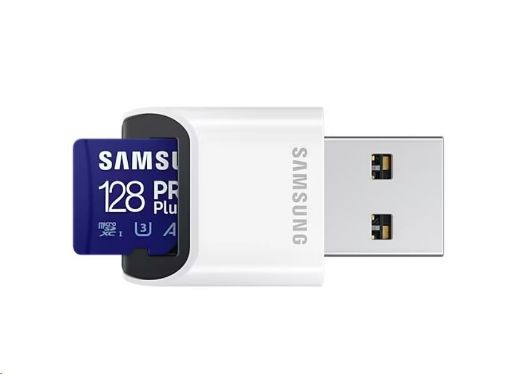 Obrázek Samsung micro SDXC karta 128GB PRO Plus + USB adaptér