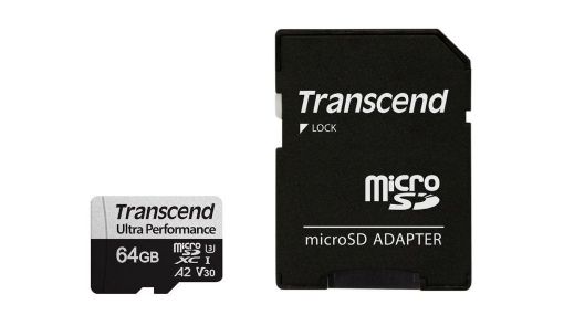 Obrázek TRANSCEND MicroSDXC karta 64GB 340S, UHS-I U3 A2 Ultra Performace 160/80 MB/s