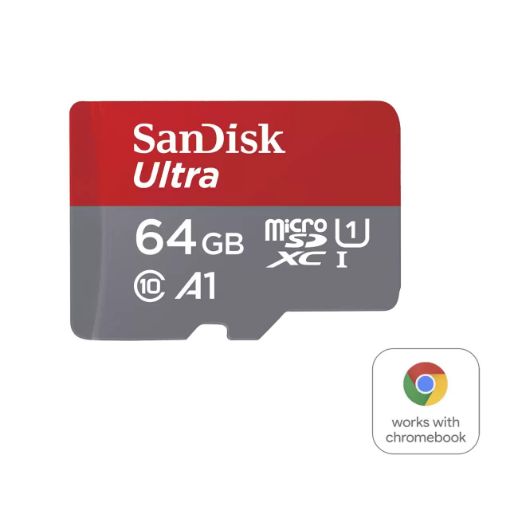 Obrázek SanDisk MicroSDXC karta 64GB Ultra pro Chromebook (R:160/W:260 MB/s, UHS I, C10, A1)