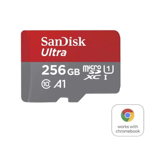 Obrázek SanDisk MicroSDXC karta 256GB Ultra pro Chromebook (R:160/W:260 MB/s, UHS I, C10, A1)