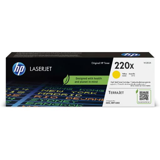 Obrázek HP 220X Yellow Original LaserJet Toner Cartridge (5,500 pages)