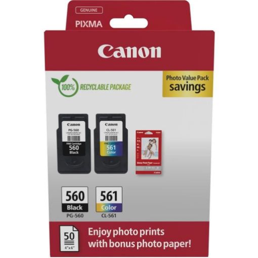 Obrázek Canon CARTRIDGE PG-560/CL-561 PVP pro PIXMA TS535x, TS535xa, TS745x, TS745xi (180 str.)