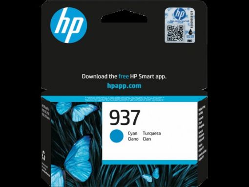 Obrázek HP 937 Cyan Original Ink Cartridge (800 pages)