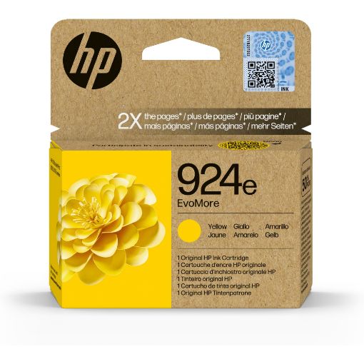 Obrázek HP 924e EvoMore Yellow Original Ink Cartridge (800 pages)