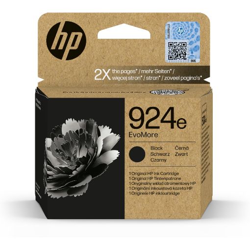 Obrázek HP 924e EvoMore Black Original Ink Cartridge (1,000 pages)