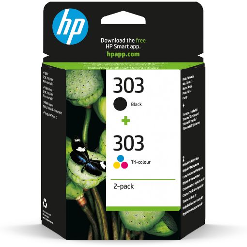 Obrázek HP 303 2-pack Black/Tri-color Original Ink Cartridges