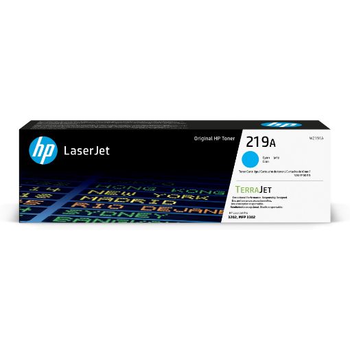 Obrázek HP 219A Cyan Original LaserJet Toner Cartridge (1,200 pages)