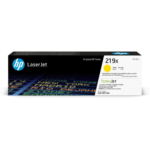 Obrázek HP 219X High Yield Yellow Original LaserJet Toner Cartridge (2,500 pages)