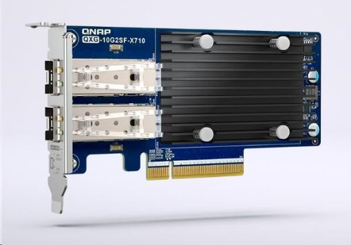 Obrázek QNAP QXG-10G2SF-X710 síťová rozšiřující karta SFP+, dual-port Intel X710 pro NAS s PCIe