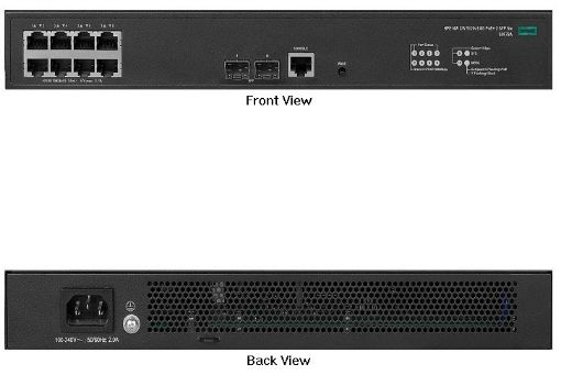 Obrázek HPE Networking Comware 5120v3 8G PoE 2 SFP+ 125W Fanless Campus Switch S0F79A