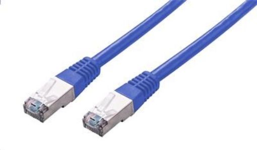 Obrázek C-TECH kabel patchcord Cat5e, FTP, modrý, 1m