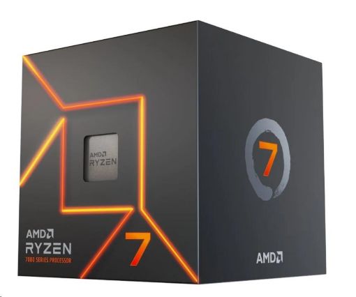 Obrázek CPU AMD RYZEN 7 7700, 8-core, 3.8GHz, 40MB cache, 65W, socket AM5, BOX