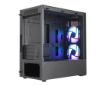 Obrázek Cooler Master case MasterBox MB320L, aRGB, mATX, Mid Tower, černá, bez zdroje, ARGB ovladač