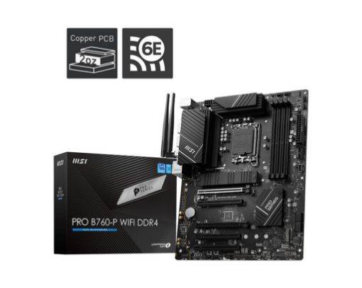 Obrázek MSI MB Sc LGA1700 PRO B760-P WIFI DDR4, Intel B760, 4xDDR4, 1xDP, 1xHDMI, WI-FI