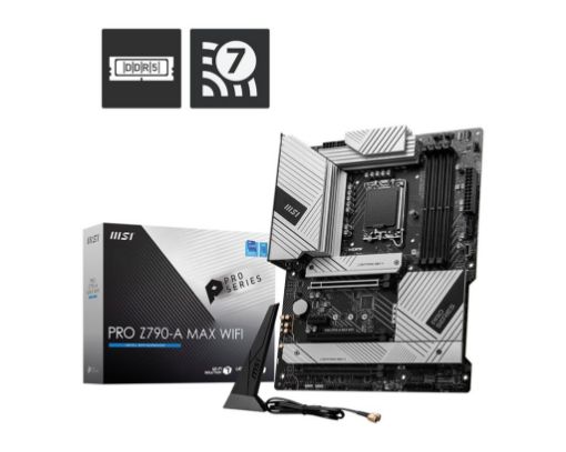 Obrázek MSI MB Sc LGA1700 PRO Z790-A MAX WIFI, Intel Z790, 4xDDR5, 1xDP, 1xHDMI, WI-FI