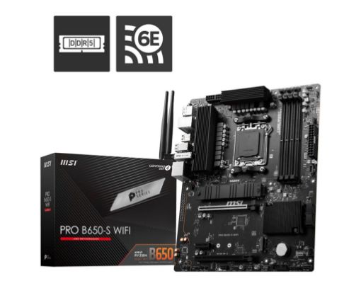 Obrázek MSI MB Sc AM5 PRO B650-S WIFI, AMD B650, 4xDDR5, 1xDP, 1xHDMI, WI-FI