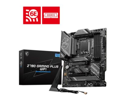 Obrázek MSI MB Sc LGA1700 Z790 GAMING PLUS WIFI, Intel Z790, 4xDDR5, 1xDP, 1xHDMI, Wi-Fi