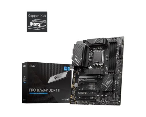 Obrázek MSI MB Sc LGA1700 PRO B760-P DDR4 II, Intel B760, 4xDDR4, 1xDP, 1xHDMI