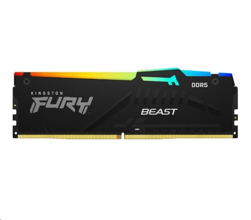 Obrázek KINGSTON DIMM DDR5 8GB 5200MT/s CL36 FURY Beast RGB EXPO