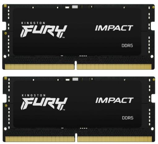 Obrázek KINGSTON SODIMM DDR5 32GB (Kit of 2) 5600MT/s CL40 FURY Impact PnP